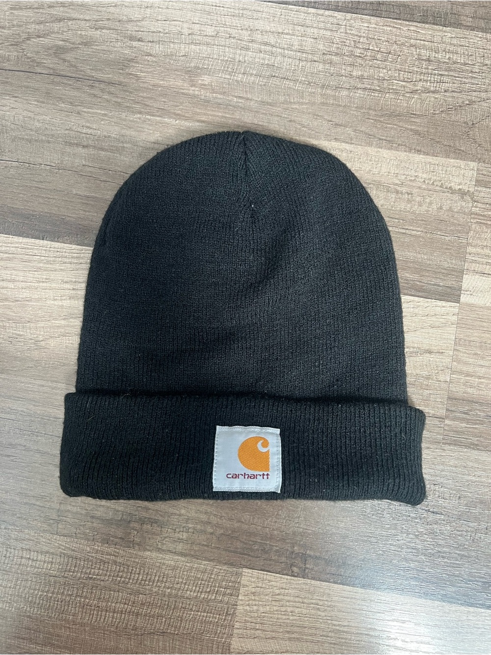 Carhartt Black Knit Cuffed Beanie